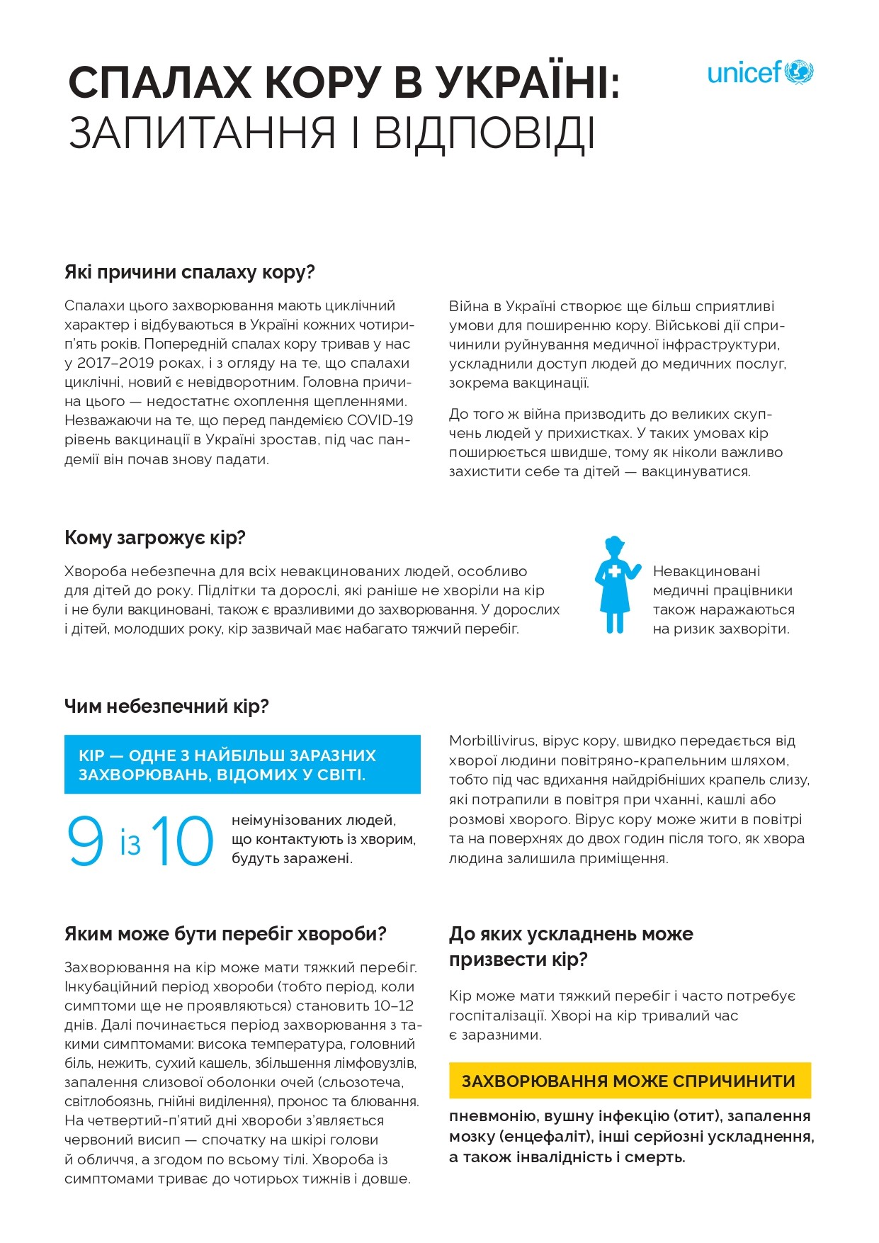 Про спалах кору в Україні